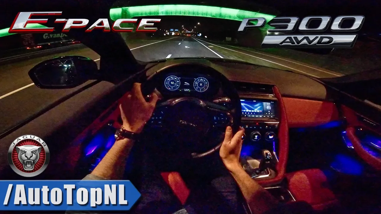 Jaguar E Pace P300 R Dynamic NIGHT DRIVE POV by AutoTopNL