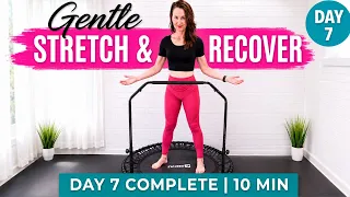 Day 13 preview: Recovery Bounce + Stretch beginner rebounding workout