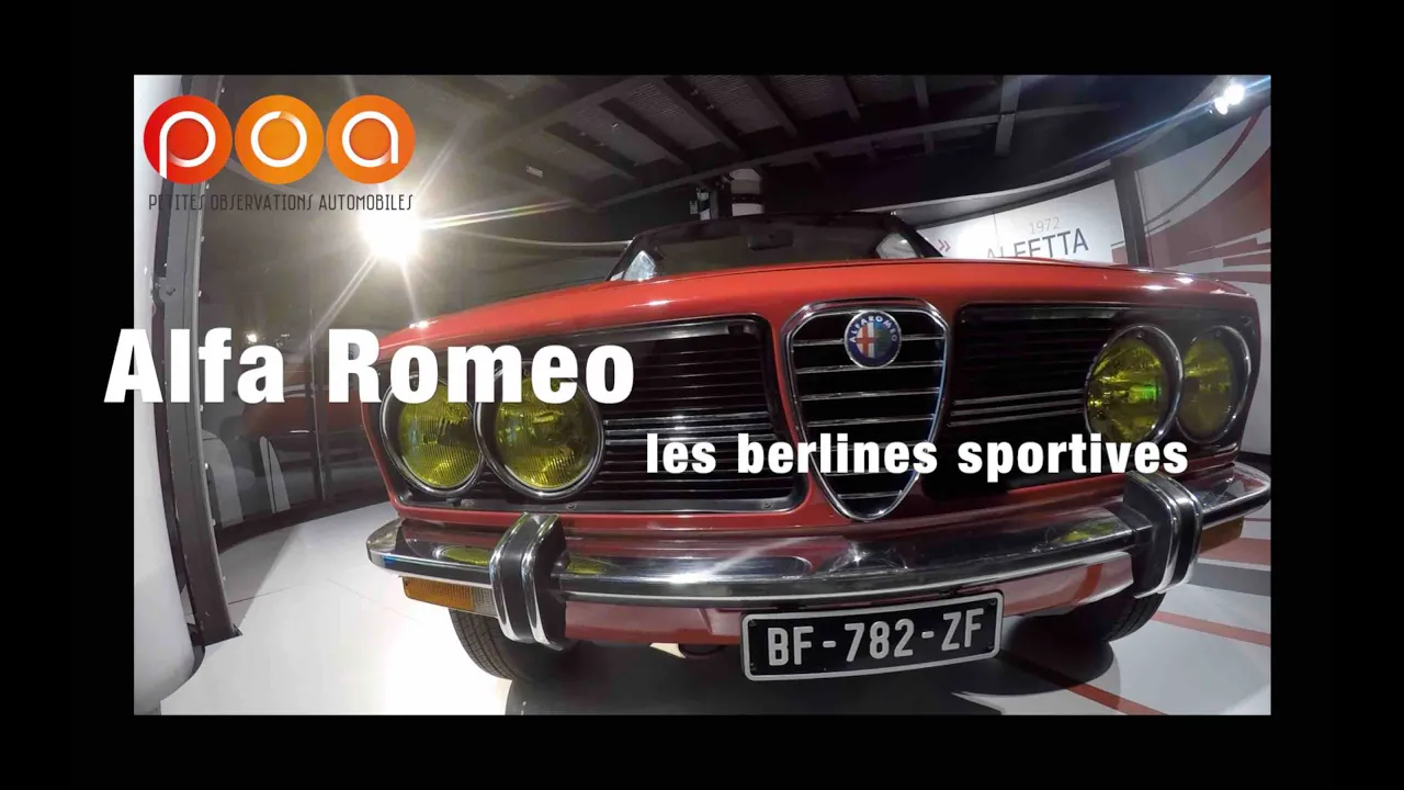 Alfa Romeo - Exposition : les berlines sportives de 1950 à 2016
