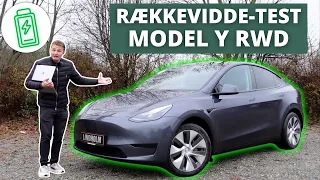 Så "LANGT" kører den BILLIGSTE Model Y på en opladning... Tesla Model Y Standard Range TEST