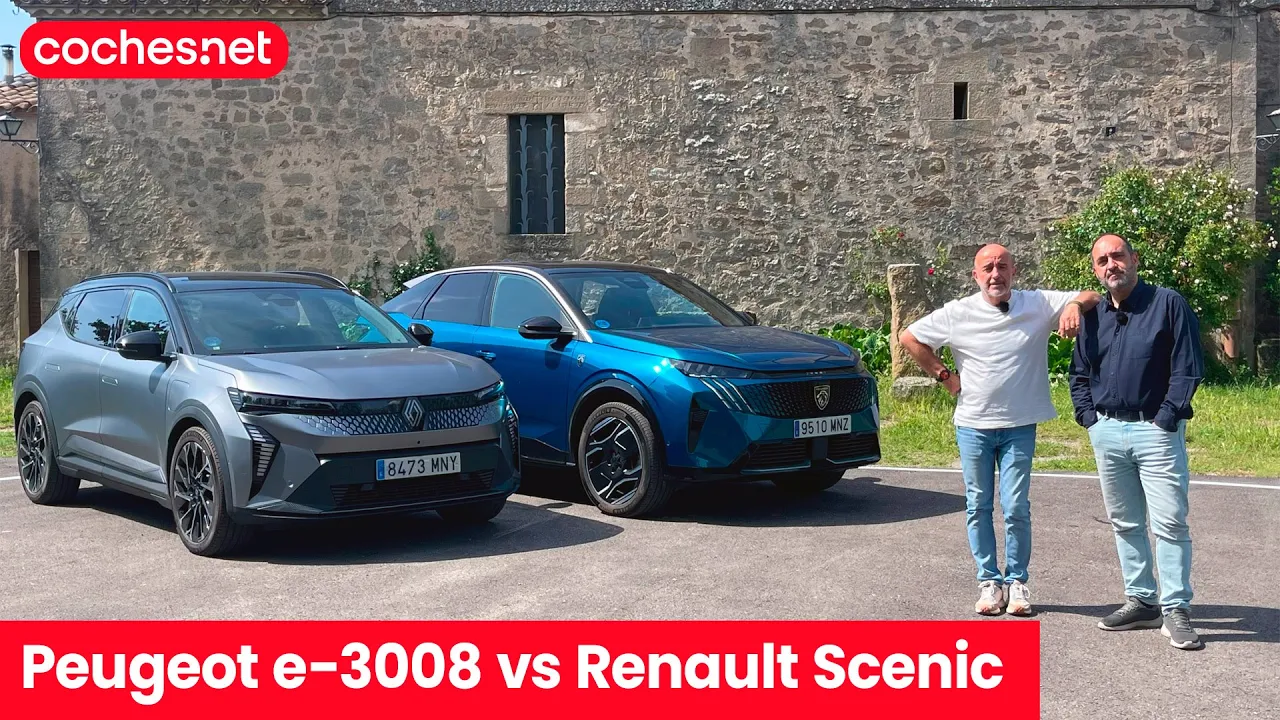 Comparativa: Peugeot E-3008 - Renault Scenic E-Tech eléctricos / Review en español | coches.net