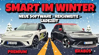 E Auto Wintertest. Smart #1 Brabus & Premium mit Erfahrungsbericht! Software - Reichweite - Ladezeit