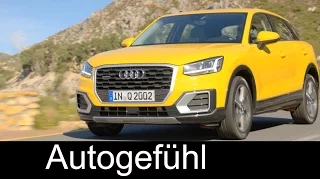 The new Audi Q2 interior/exterior performance + driving - Autogefühl