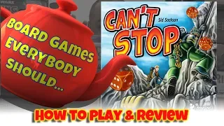 Can't Stop - How To Play/Review