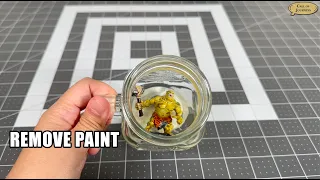Stripping paint from the Hill Troll