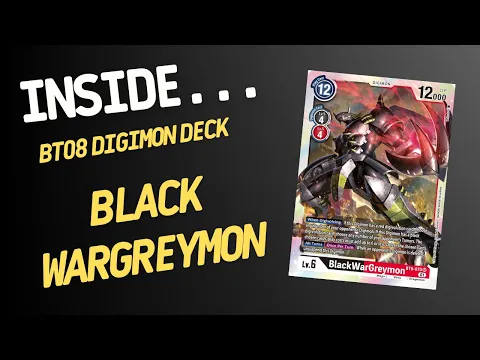 Inside…Blackwargreymon DECK - BT08 DIGIMON CARD GAME (4K60fps)