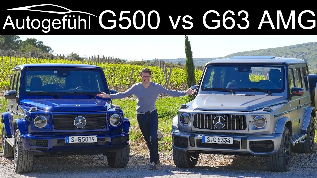 Mercedes G-Class G550 (500) vs G63 AMG FULL REVIEW comparison test GClass G-Klasse 2019 - Autogefühl