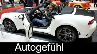 Abarth 124 Spider & Fiat 124 Spider first REVIEW & comparison exterior/interior to Mazda MX-5 Miata
