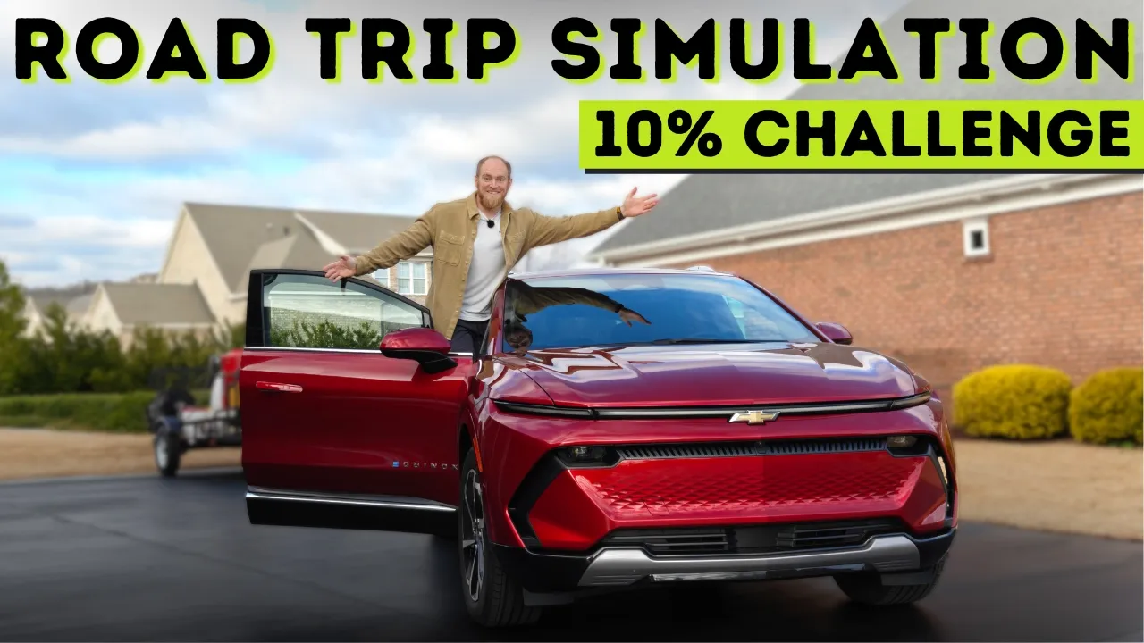 2025 Chevy Equinox EV FWD Is A Thirsty Beast! 10% Challenge Road Trip Simulation