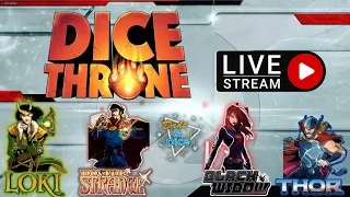 Dice Throne | Livestream Playthrough | Loki vs Doctor Strange | Black Widow vs Thor