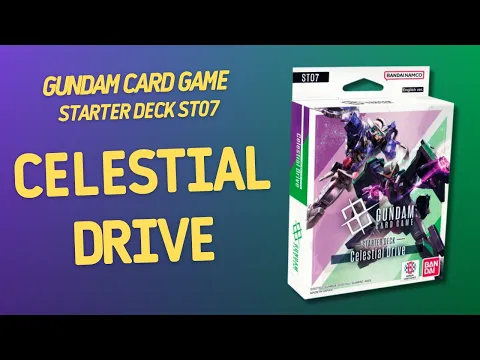 Gundam Card Game Starter Deck ST07 Celestial Drive | Inside with João Ricardo Ep842