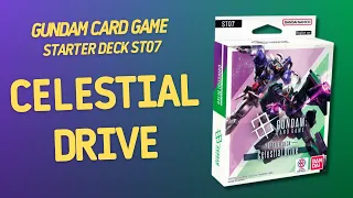 Gundam Card Game Starter Deck ST07 Celestial Drive | Inside with João Ricardo Ep842