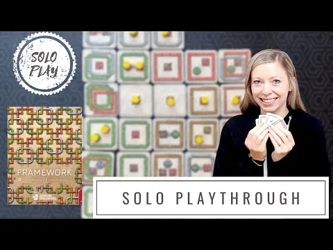 Framework | SOLO Playthrough | Table Top Board Game | Family Board Game