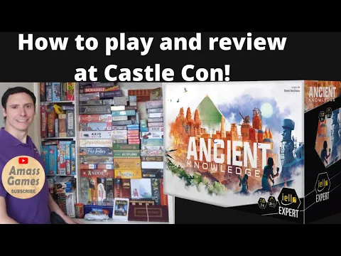 Ancient Knowledge how to setup play and review board game Castle Con AmassGames 4K #boardgame