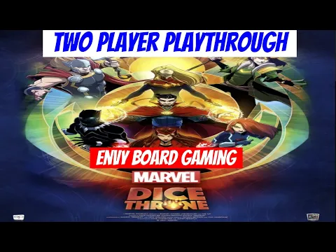 Playthrough Black Widow vs Scarlet Witch - Marvel Dice Throne