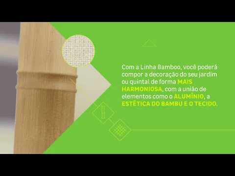 Balanço para Jardim Bamboo 2 Lugares Aço 169x163cm Naterial