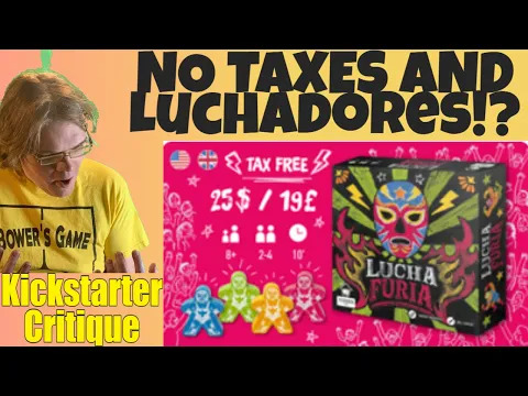 Lucha Furia (C-) Tic Tac Toe Wrestling - Kickstarter Critique Review