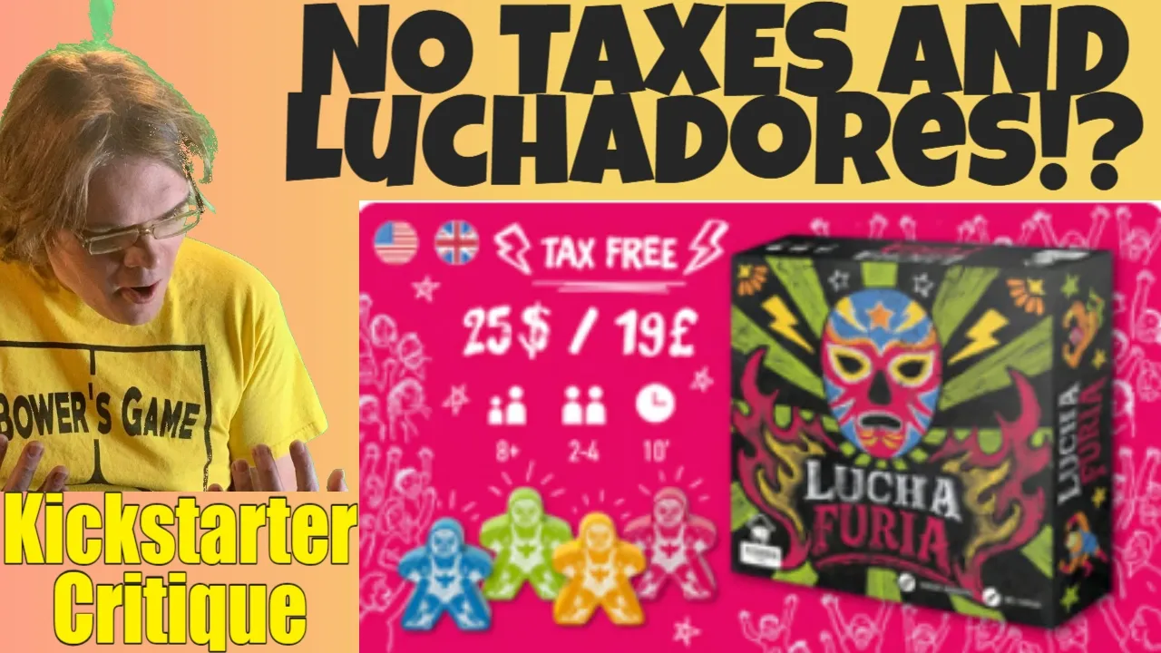 Lucha Furia (C-) Tic Tac Toe Wrestling - Kickstarter Critique Review