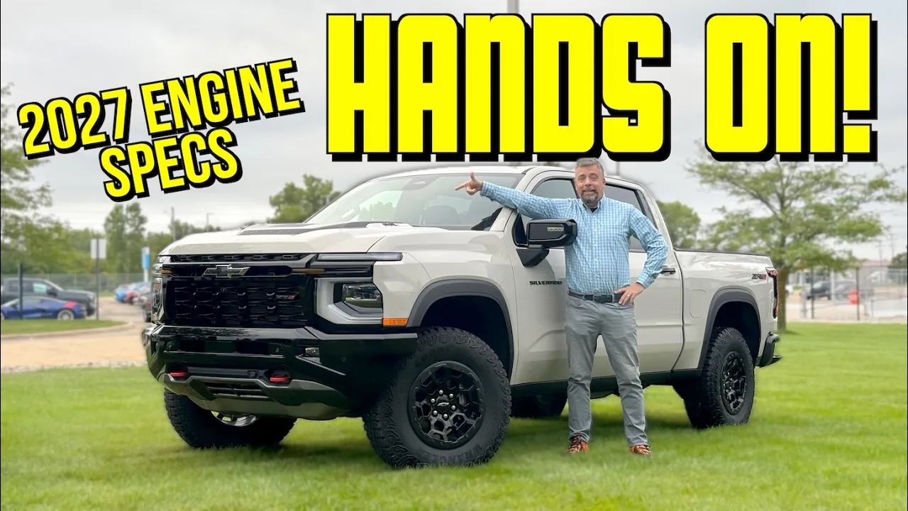 Hands On with the All-new 2027 Chevy Silverado 1500 & New V8 Engine Deep Dive!
