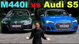 BMW M440i vs Audi S5 REVIEW - my favorite comparison! BMW 4-Series Convertible vs Audi A5 Cabriolet