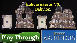 7 Wonders Architects: Play Through - Halicarnassus VS. Babylon