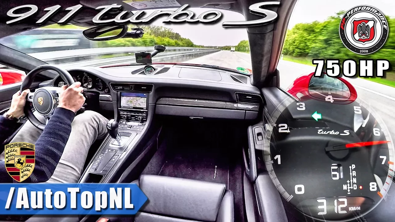 750HP Porsche 911 Turbo S AUTOBAHN 312km/h by AutoTopNL
