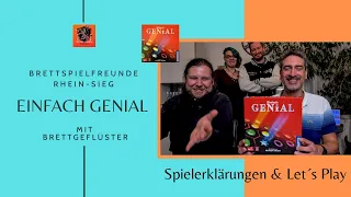 Brettspielfreunde Rhein-Sieg * Einfach Genial * Spielerklärung + Let´s Play * mit Brettgeflüster