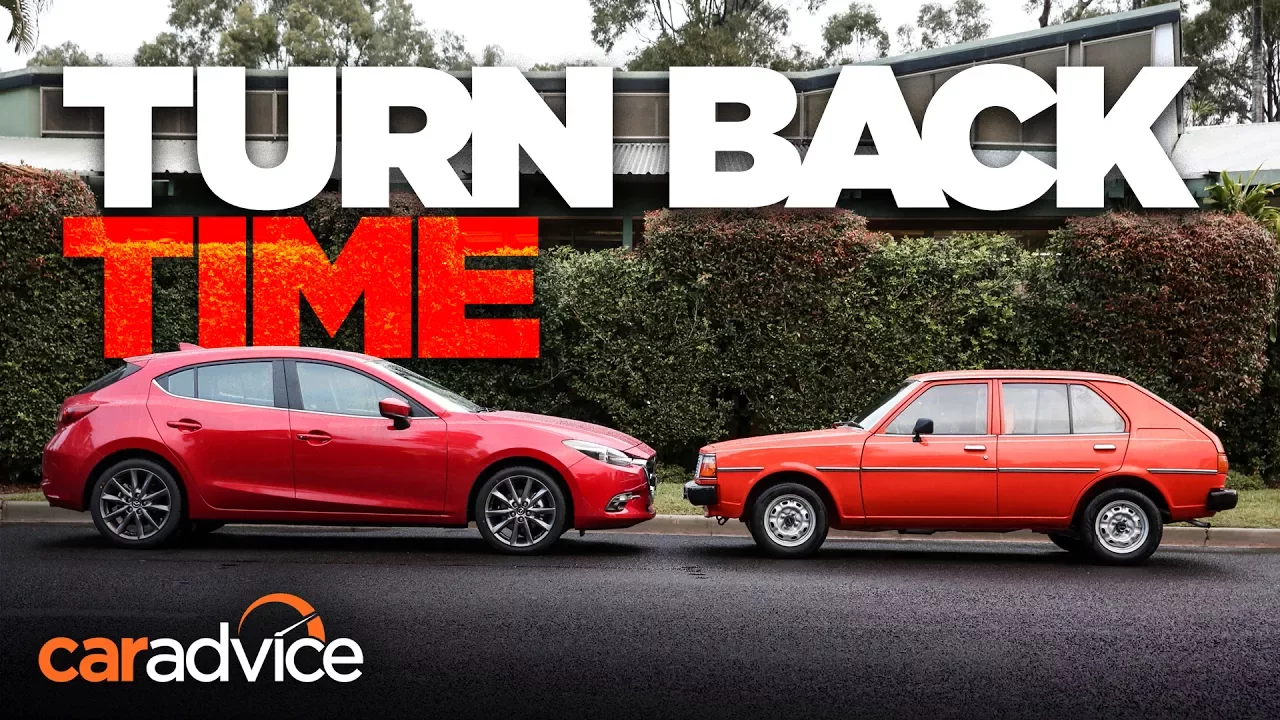 Mazda Old v New: 2017 Mazda 3 SP25 Astina v 1980 323 De-Luxe | Comparison