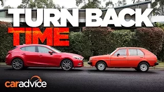 Mazda Old v New: 2017 Mazda 3 SP25 Astina v 1980 323 De-Luxe | Comparison