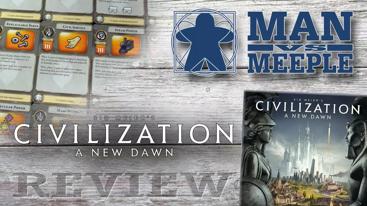 Civilization: A New Dawn (FFG Games) Review by Man Vs Meeple