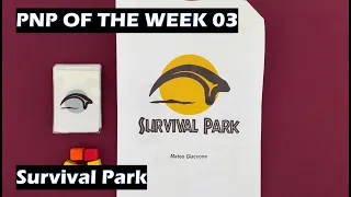 PnP of the Week 03 Survival Park solo card game
