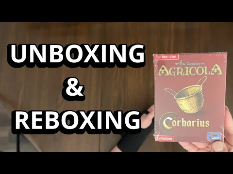 Agricola: Corbarius Deck Expansion - Quick Look Unboxing - What's in the box?