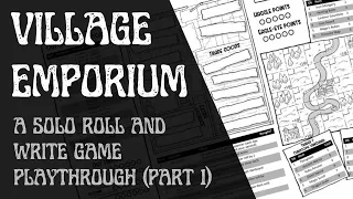 Village Emporium | A solo roll and write game | Playthrough Part 1