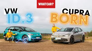NEW Cupra Born vs VW ID.3 review – what's the best small electric car? | What Car?