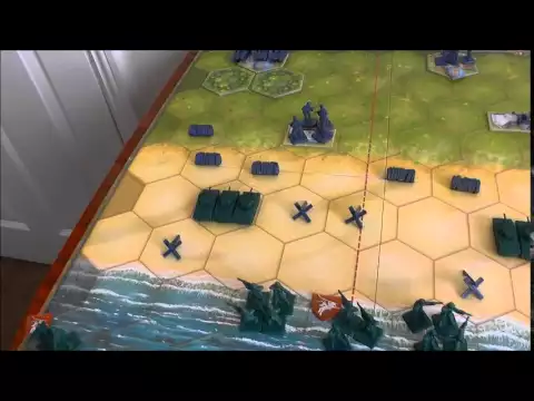 Memoir '44 solitaire play of Sword Beach