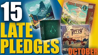 15 Late Pledges that Launched in the month of October.