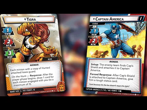 My First Game With Tigra vs Expert Captain America Marvel Champions Live Replay