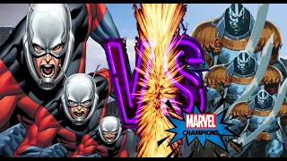 MCU KAIJU FIGHT!! : Marvel Champions Campaign Gauntlet Age of Apocalypse Ant Man vs En Sabah Nur