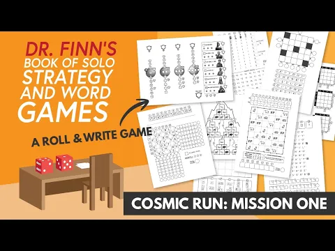 Dr. Finn's Book of Solo Strategy and Word Games | Cosmic Run: Mission One Tutorial and Playthrough