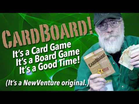 A favorite for family fun from the NewVenture Games catalog! It's called CardBoard!