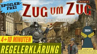 Zug um Zug Legacy Legenden des Westens - Regeln Anleitung Brettspiel