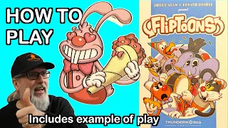How to Play: Fliptoons | A deck building card game | Jordy Adan & Renato Simões | Thunderworks Games