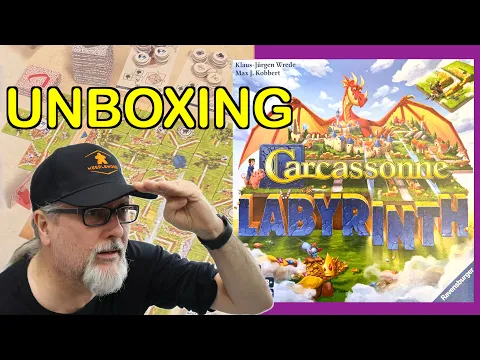 Unboxing Carcassonne Labyrinth | Max J. Kobbert & Klaus-Jürgen Wrede | Hans im Glück & Ravensburger
