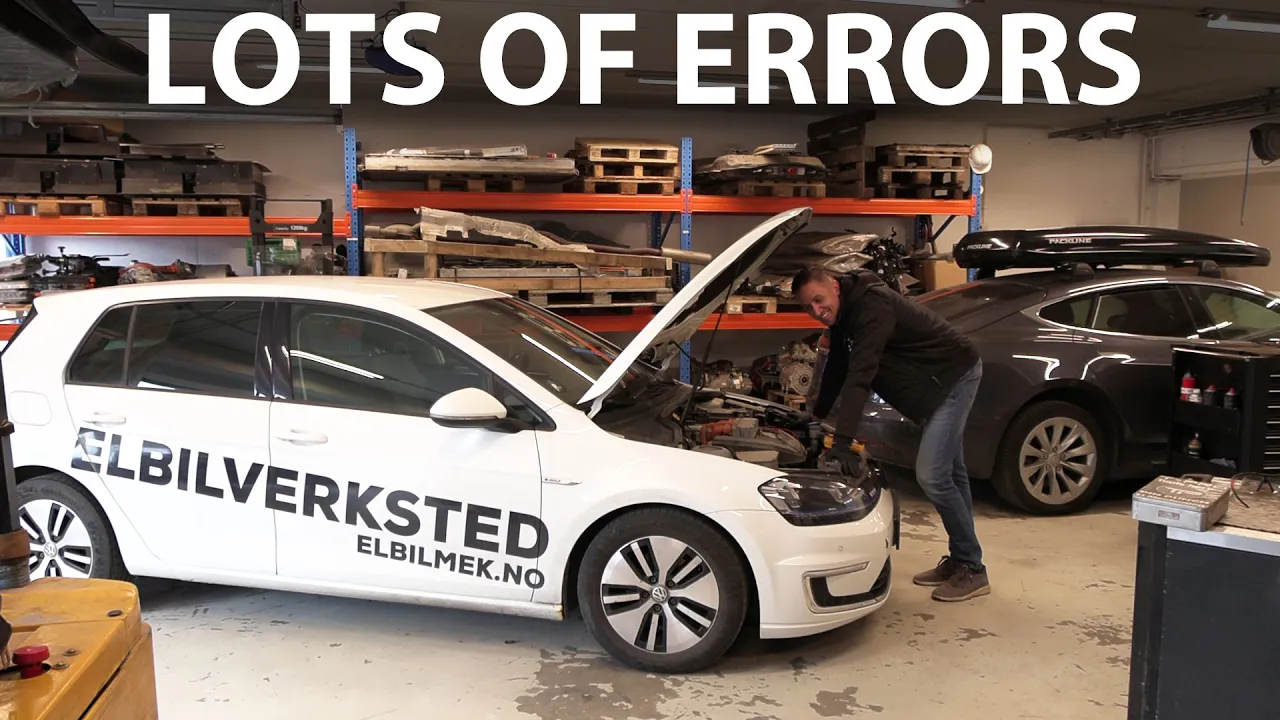 Elbilmek replacing 12 V battery on VW e-Golf 24 kWh