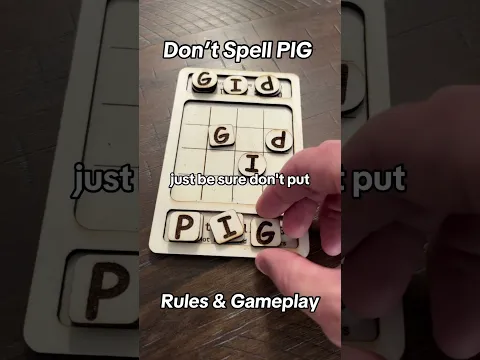 Don’t Spell PIG Rules & Gameplay