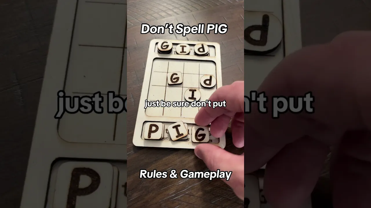 Don’t Spell PIG Rules & Gameplay