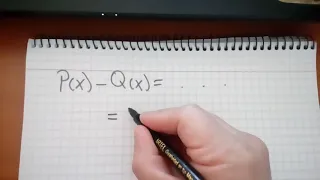 Ejercicio polinomios P(x) -Q(x)