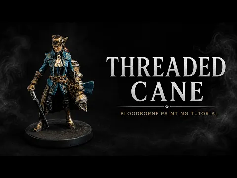 Painting Threaded Cane Hunter - Bloodborne with Lotus #boardgames #miniature #painting #vallejo