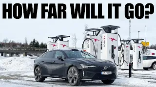Volvo ES90 | RANGE TEST @120KPH (75MPH) + FIRST DRIVING IMPRESSIONS