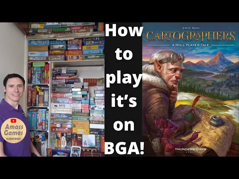 Cartographers how to setup play and review * Amass Games * board game roll and write early copy! HD